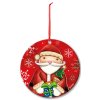 Egan Vánoční ozdoba santa claus 7 x 7 cm