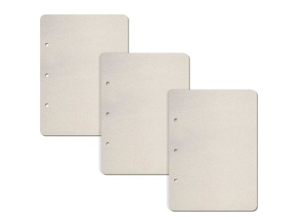 Sada 3 obdélníkových vertikálních kartonových stránek do alba