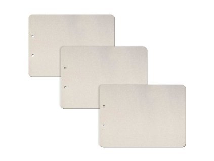 Sada 3 obdélníkových horizontálních kartonových stránek do alba