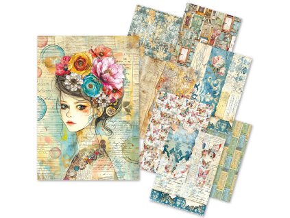 Craftmix Quintessential Mixed A5 Paper Pack - 8 Sheets (Tissue & Vellum Variety)