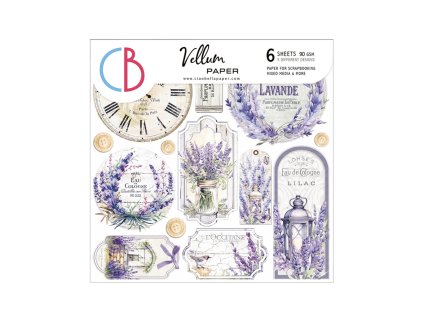 [CBVQ013] Ciao Bella Paper Morning in Provence 6 x6 Vellum