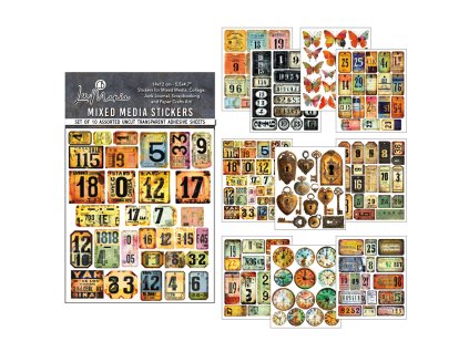 Samolepky Scratched Labels, 10ks