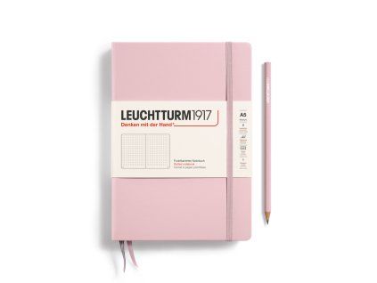 notebook medium a5 hardcover 251 numbered pages powder dotted