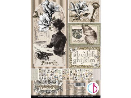 Sada papírů A4 Typographic, 9ks