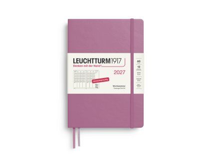week planner medium a5 2027 dusty rose german