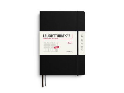 week planner composition b5 2027 black english