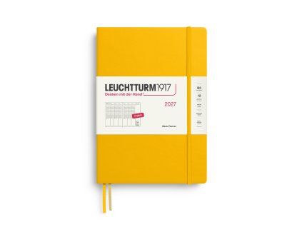 week planner composition b5 2027 sunflower english