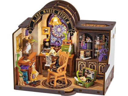 rolife diy house carodejova studovna s led osvetlenim