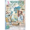Sada papírů Ciao Bella Ephemera Book Wanderlust A4