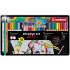 STABILO point 88, Pen 68 brush,  aquacolor - ARTY - 36 ks sada v plechu