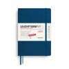 week planner medium a5 2027 indigo german