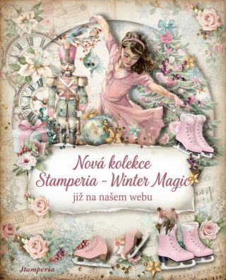 A ještě poslední novinka Stamperia-trochu víc růžova, něžná, řekněme méně tradiční než předchozí kolekce. 😉 Jak se vám...