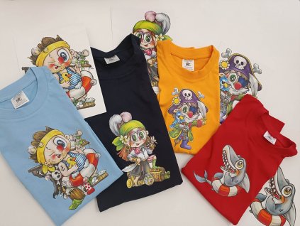 dětské tričko, autorský potisk, piráti, 100% bavlna, art pro vás