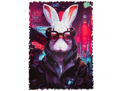unidragon wooden puzzle jigsaw puzzle for adult rabbit series cyber rabbit 01