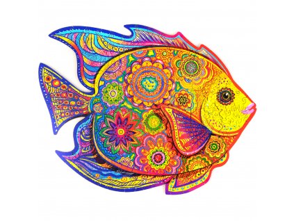 unidragon wooden puzzle jigsaw puzzle for adult shining fish m 1