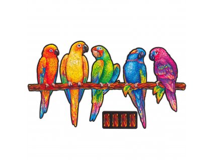 unidragon wooden puzzle jigsaw puzzle for adult playful parrots m 01