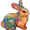 unidragon wooden puzzle jigsaw puzzle for adult precious rabbit m 01