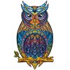 unidragon wooden puzzle jigsaw puzzle for adult charming owl m 1 4620755023381