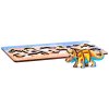 unidragon wooden puzzle jigsaw puzzle for kids wooosaic dinosaurs triceratops 09