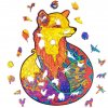 unidragon wooden puzzle jigsaw puzzle for adult alluring fox m 2 4620755023343