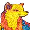 unidragon wooden puzzle jigsaw puzzle for adult alluring fox m 6 4620755023343
