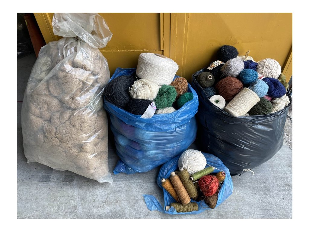 vlna bavlna příze a látky