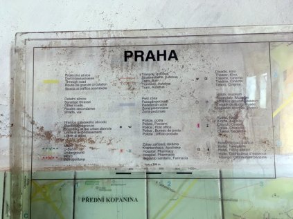 mapa PRAHA plexi