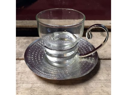 skleničky sklo hliník