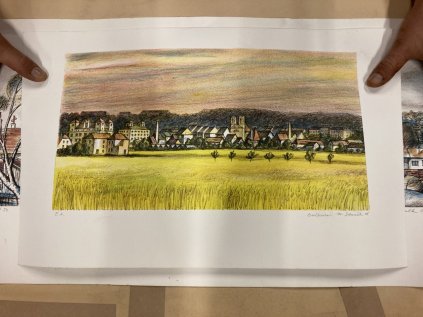 litografie Bučovice staněk