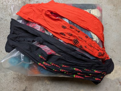 Barevné silonky celý pytel