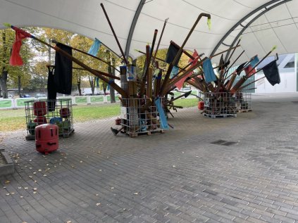 trubky PVC a patinou 3 přepravky