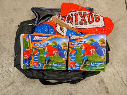 Nafukovací boxerské rukavice