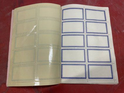 nalepovací štítky retro