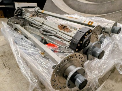 vozové konstrukce s brzdami, 500 kg