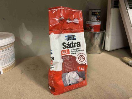 sádra bílá nová 1kg