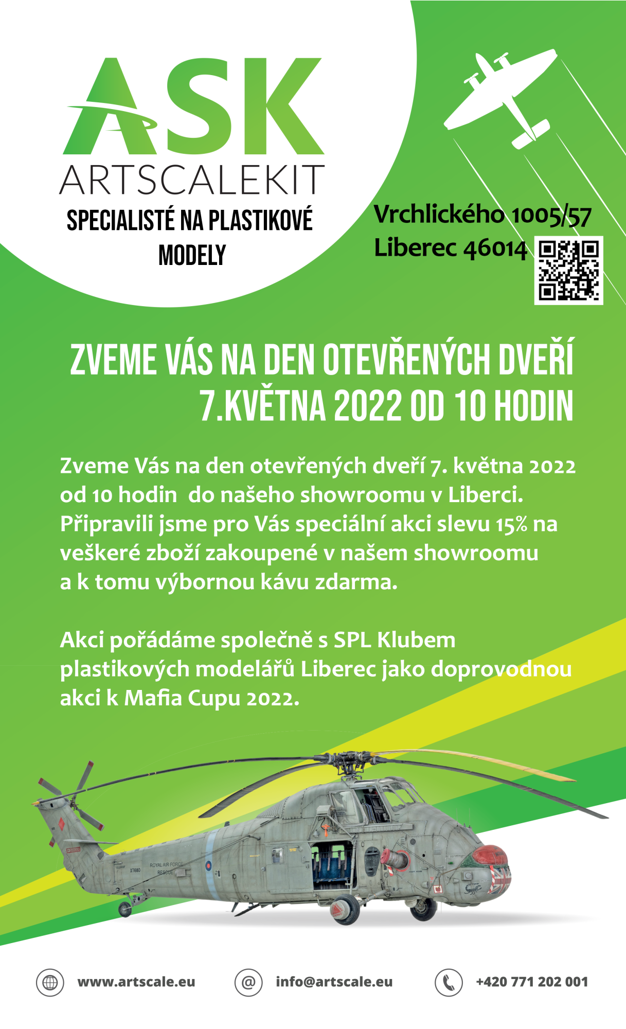 Den otevřených dveří 7.5.2022 od 10 hodin