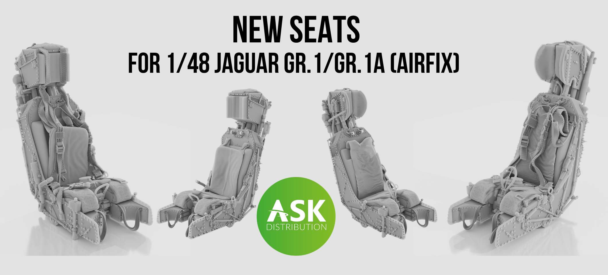 New seats for 1/48 Jaguar GR.1/GR.1A (Airfix)