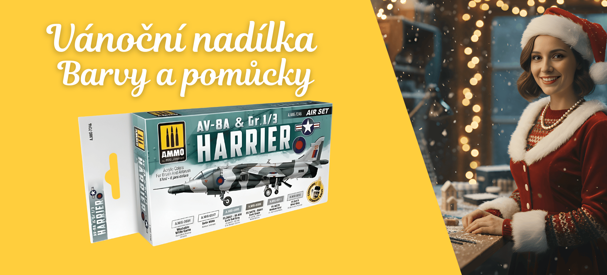 Christmas paints and tools