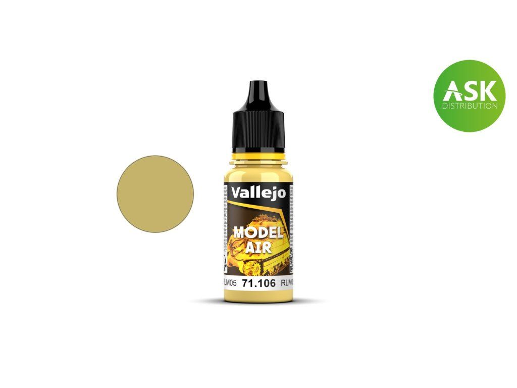Vallejo Model Air 71106 Ivory RLM05 Color (18 ml)