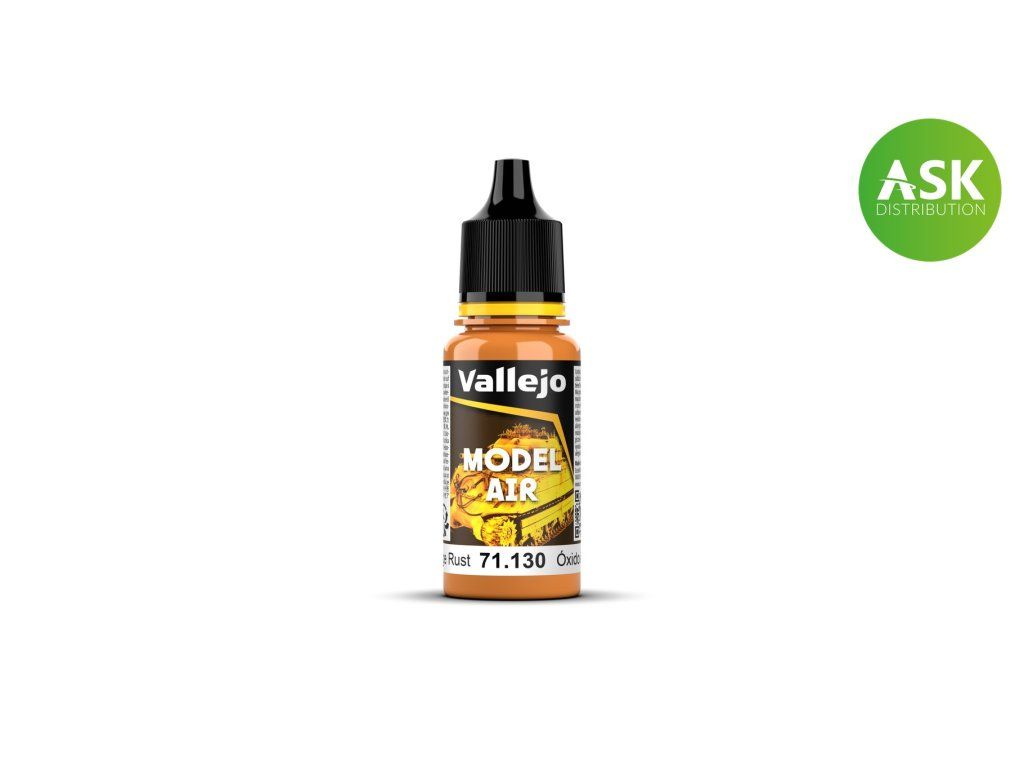Vallejo Model Air 71130 Orange Rust Color (18 ml)