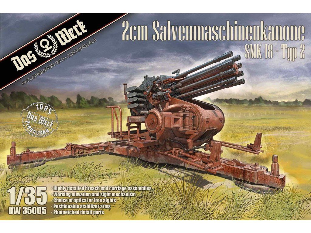 1/35 2CM SALVENMASCHINENKANONE SMK 18 TYPE 2