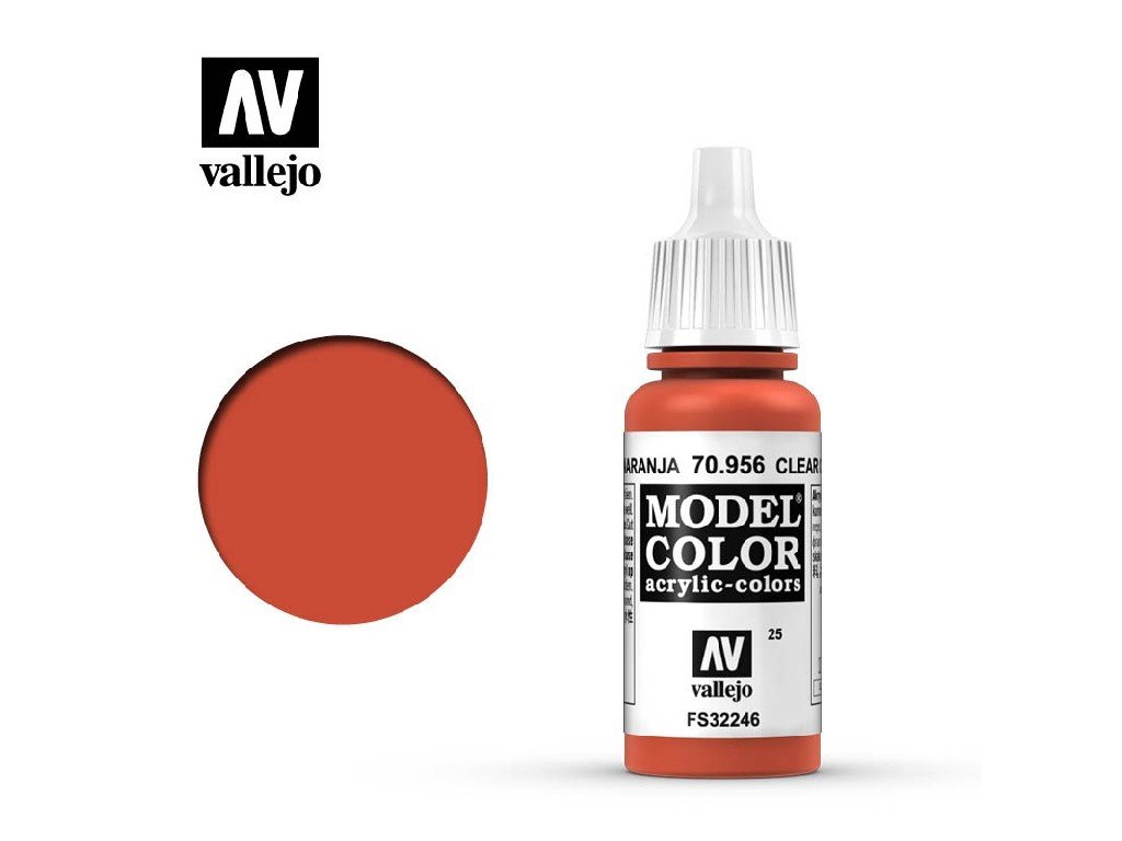 25382 model color vallejo clear orange 70956