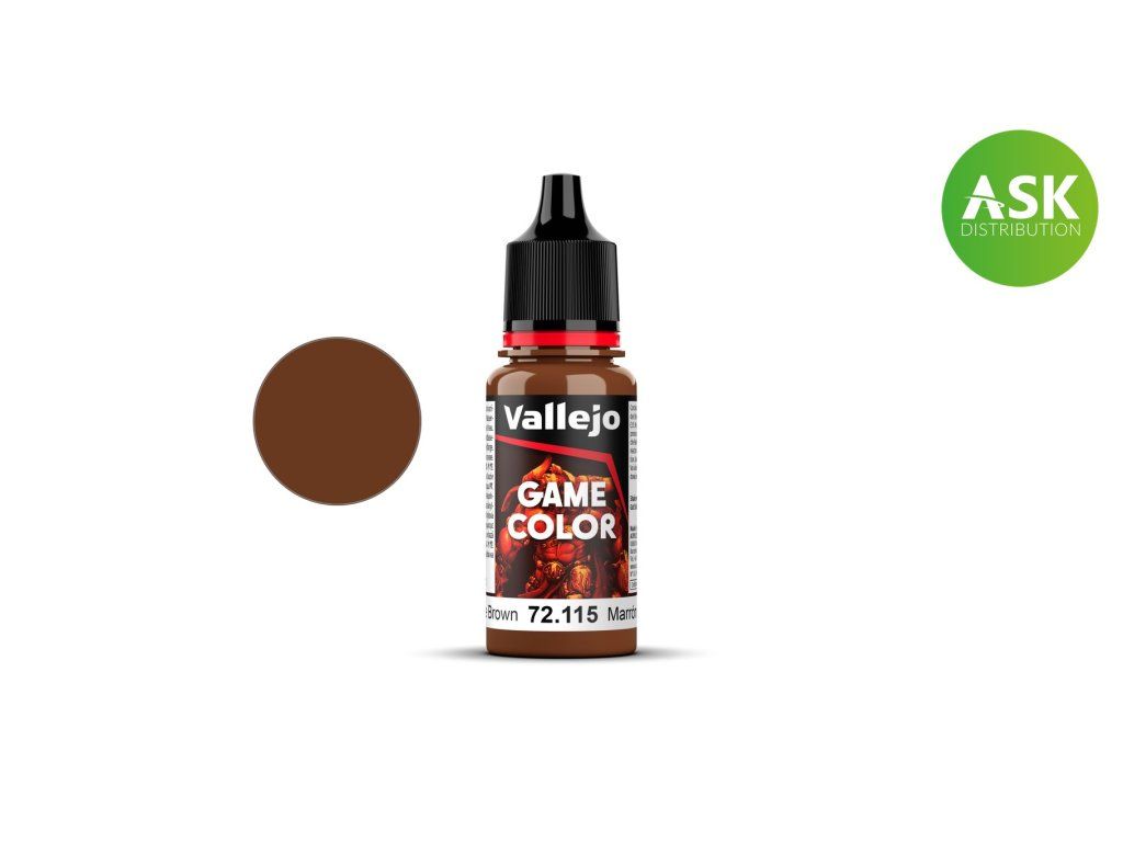 Vallejo Game Color 72115 Grunge Brown Color (18 ml)