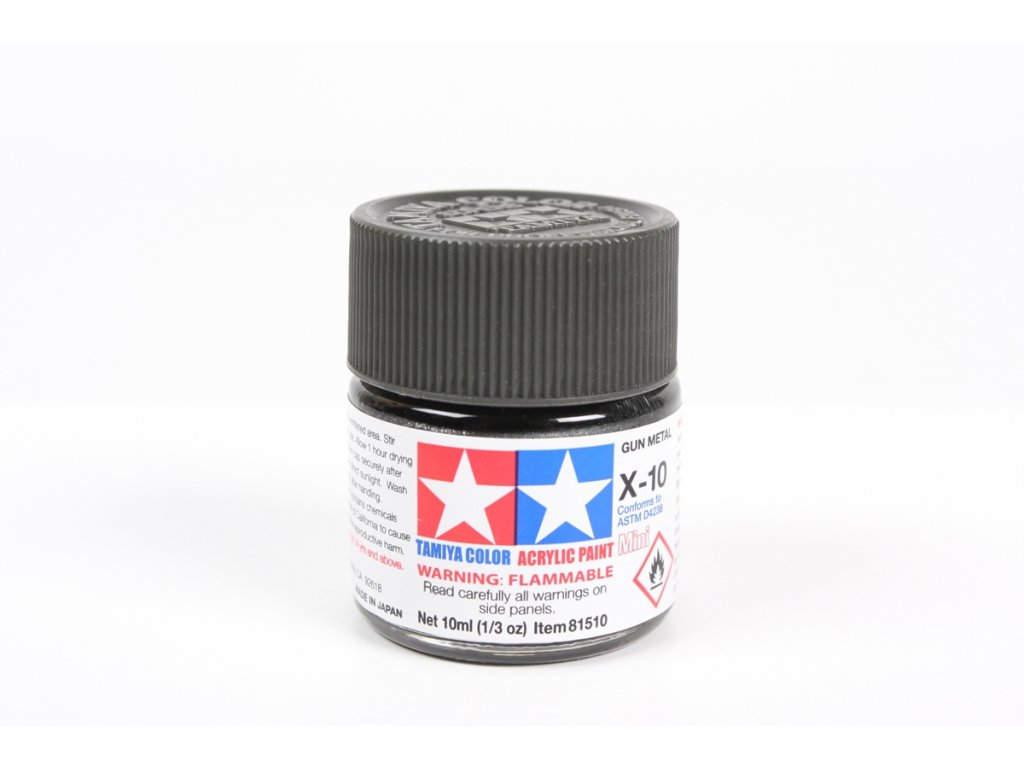 Tamiya 81510 Acrylic Mini X-10 Gun Metal
