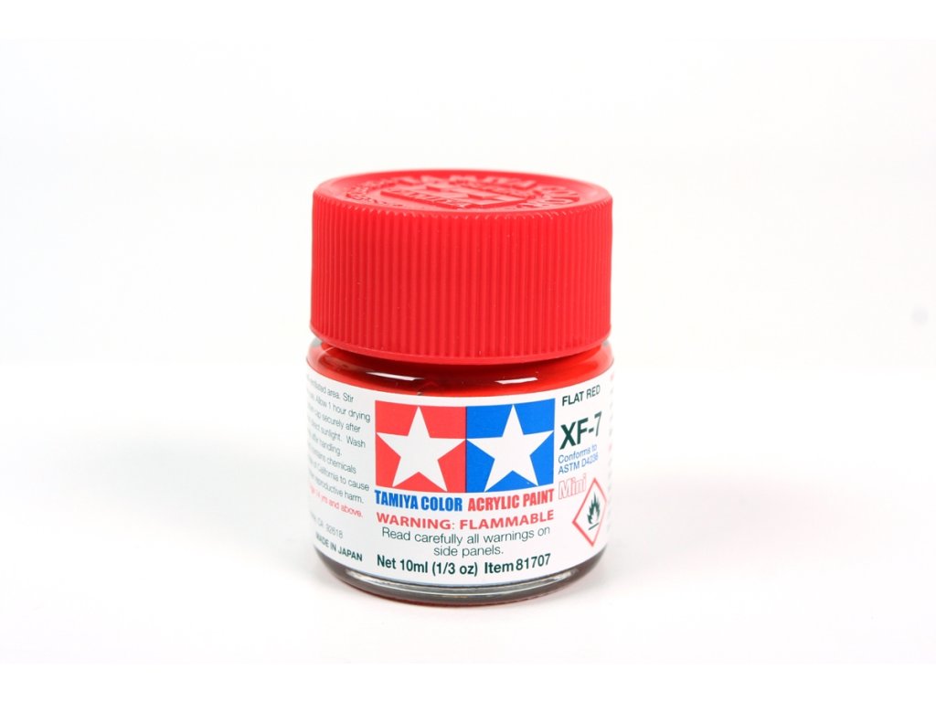 Tamiya 81707 Acrylic Mini XF-7 Flat Red