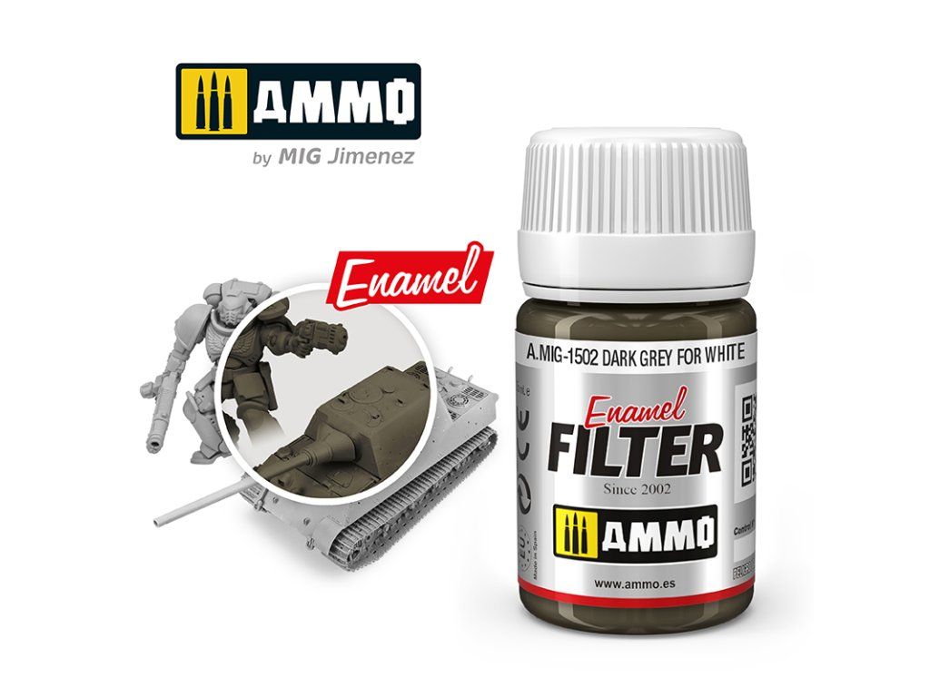 FILTER Dark Grey for White Enamel Filters (35 ml)