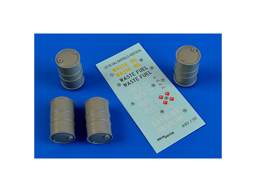 1/48 US 55 gallon barrels (vertical position)