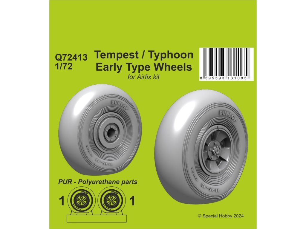 1/72 Tempest/Typhoon Early type Wheels
