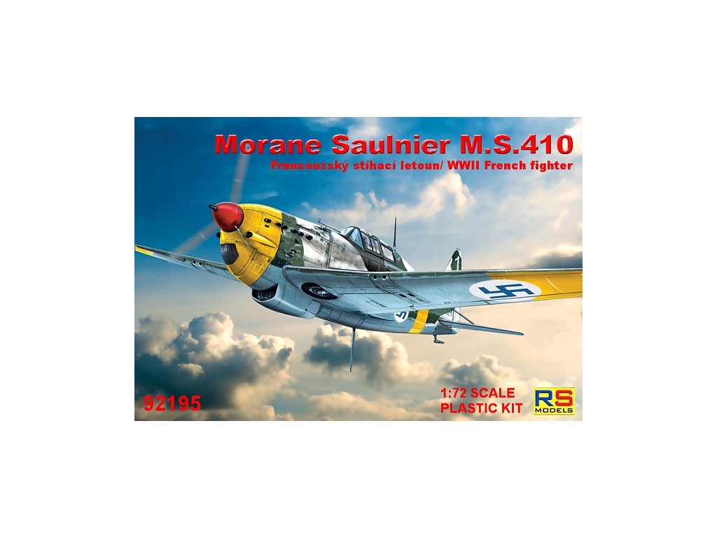 Plastikový model letadla 1/72 Morane Saulnier 410 4. decal v. for Finland, France