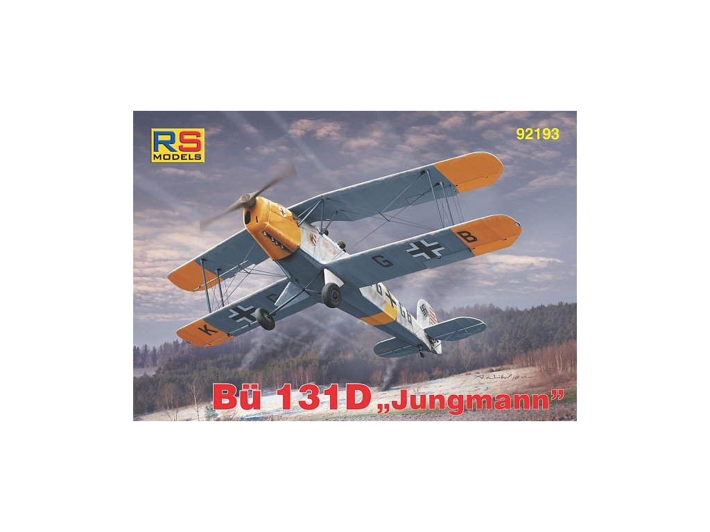 Plastikový model letadla 1/72 Bücker Bü-131 D 5. decal v. for Luftwaffe, Hungary, Croatia